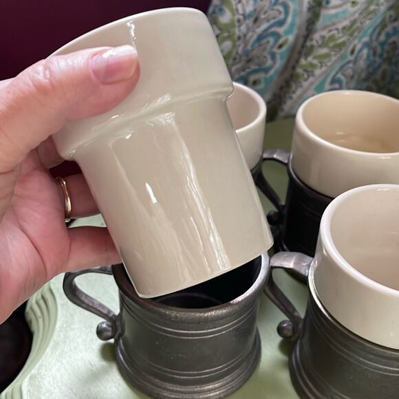 Four PC. 1972 RWP Wilton Columbia PA Armetale Hot/ Cold cups - Picture 3 of 9